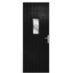 Speedwell External Black Glazed Door Set